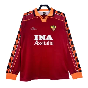 AS Roma Long Sleeve Home Shirt – 1998-99