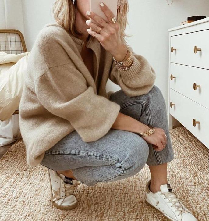 Cardigan Women Warm Elegant Long Sleeve All-Round Sweater - Image 4