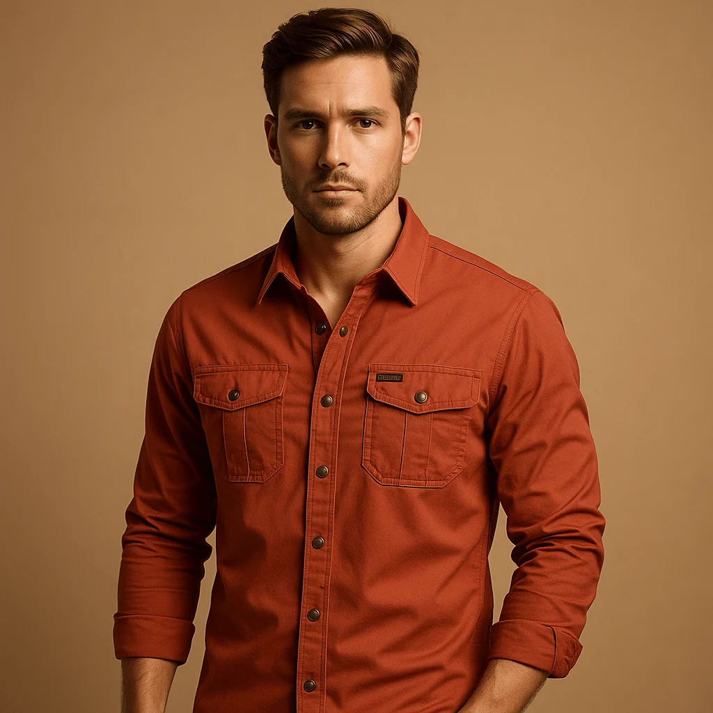 Cargo Shirt Men Relaxed Fit Outdoor Style for Everyday Comfort - Image 2