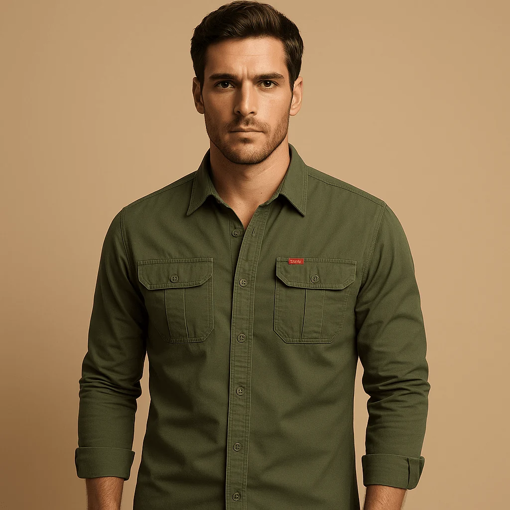 Cargo Shirt Men Relaxed Fit Outdoor Style for Everyday Comfort - Image 3
