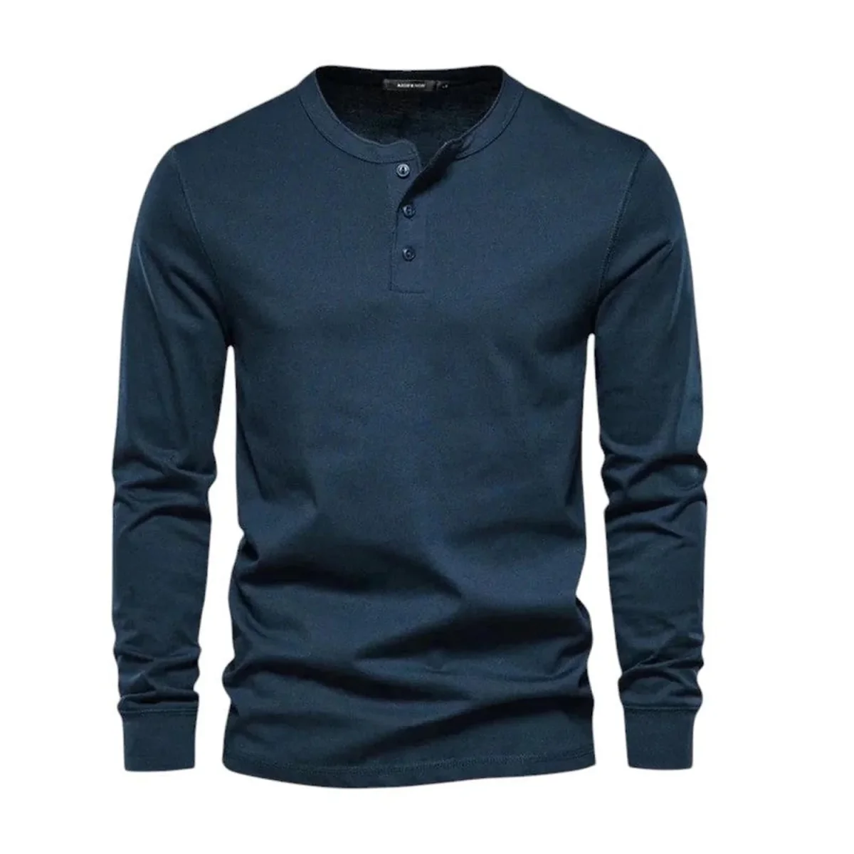 T-Shirt Men Long Sleeve Collarless