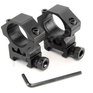Two-part optics mount for RIS rail (low)