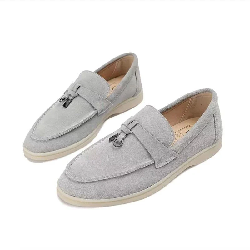 Women's Loafers — Slip-On Flat Sole Low Profile Closed Design - Image 6